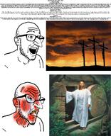 2025 2_corinthians_(bible) 2_corinthians_5:14 2_corinthians_5:15 2_corinthians_5:16 2_corinthians_5:17 2_corinthians_5:18 2_corinthians_5:19 2_corinthians_5:20 2_corinthians_5:21 2soyjaks arm beard bible bible_quote bible_verse blood blood_spray bloodshot_eyes broken_teeth christian_identity christianity clothes crucifixion crying dismas ear east foot gestas glasses god hair hand heaven jesus jesus_christ jewish_nose judaism june june_14 kike matthew_(bible) matthew_5:33 matthew_5:34 matthew_5:35 matthew_5:36 matthew_5:37 nose plant psalm_(bible) psalm_103:1 psalm_103:10 psalm_103:11 psalm_103:12 psalm_103:2 psalm_103:3 psalm_103:4 psalm_103:9 seethe seething sheol sin soyjakthe_ teeth text tree variant:esam vein water west white_skin wordswordswords yellow_teeth // 2304x2830 // 1.2MB