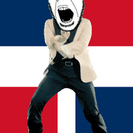 angry animated country dance dominican_republic flag flag:dominican_republic full_body gangnam_style glasses irl open_mouth soyjak stubble variant:cobson // 300x460 // 502.8KB