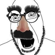 angry beard disguise eyebrows glasses incognito meta:missing_variant moustache open_mouth variant:unknown // 721x720 // 127.5KB