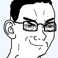 glasses punisher_face smile smirk smug variant:chudjak // 600x600 // 32.2KB