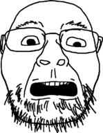eyebrows glasses open_mouth scared stubble variant:bernd // 569x735 // 16.4KB