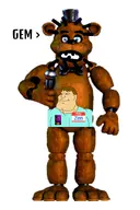 artist:zen ear fazbear freddy gem hello_my_name_is_(sticker) letters looking_at_you looking_to_the_left meta:namefags subvariant:mexiaryan variant:meximutt variant:unknown white_background word zen_(user) // 600x900 // 258.8KB