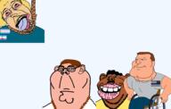 cleveland_brown dan_quagmire family_guy joe_swanson meta:tagme peter_griffin zoophile // 2784x1775 // 687.5KB