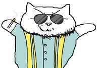 1982 80s animal cat catjak catjak_will_always_be_a_gemerald father gaping_mouth glasses ias jak shades stubble variant:catjak // 701x492 // 8.1KB