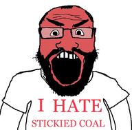 arm balding beard clothes glasses hair i_hate open_mouth red_face soyjak subvariant:science_lover text tshirt variant:markiplier_soyjak // 800x789 // 93.5KB