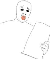 arm hand holding_object mustache oh_my_god_she_is_so_attractive open_mouth soyjak stubble variant:unknown // 949x1109 // 15.4KB