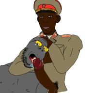 2soyjaks arm bbc black_skin buff cap clothes collar_tabs communism crying cum drool ear epaulettes glasses grey_skin hammer_and_sickle hand hat headlock kgb kuz meta:pornographic_content military_uniform necktie nsfw open_mouth penis pubic_hair rape smile soot soot_colors soviet_army_uniform soyjak soyjak_party star stubble tongue uniform variant:gapejak variant:kuzjak // 2000x2000 // 556.8KB