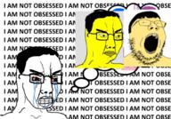 3soyjaks asian bloodshot_eyes crying glasses hair i_am_not_obsessed open_mouth rent_free small_eyes soyjak speech_bubble stubble text variant:chudjak variant:gapejak yellow yellow_skin yellow_teeth // 680x473 // 288.5KB