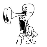 cartoon eyes_popping full_body glasses open_mouth soyjak stubble tongue variant:unknown // 800x800 // 47.5KB