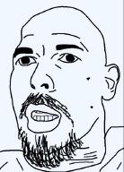 andrew_tate bald beard ear humans_should_not_look_like_this no_glasses open_mouth stubble teeth template transparent_background variant:unknown weird_head // 503x700 // 13.9KB