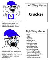 angry arm bloodshot_eyes cap clothes crying glasses hand hand_up hat nazism open_mouth soyjak stubble swastika text tshirt variant:cryboy_soyjak variant:excited_soyjak // 1664x1974 // 1.3MB