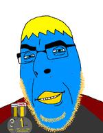 aryan award badge beak nate op_is_a_retarded_lazy_faggot_for_not_tagging_his_own_shit smile smug variant:cobson xitter xitter_immigrant yellow_hair // 775x991 // 58.5KB