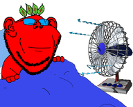 animated bed broot calm closed_eyes closed_mouth comfy fan red_skin series:brootmoji sheet sleep sleeping variant:impish_soyak_ears wind // 600x482 // 175.5KB