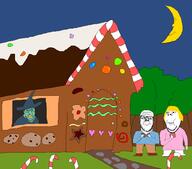 3soyjaks angry are_you_soying_what_im_soying arm candy clothes drawn_background fairy_tale female full_body glasses green_eyes green_skin hair hand hansel_and_gretel hat holding_object large_nose shoe smile soyjak stubble subvariant:wholesome_soyjak variant:a24_slowburn_soyjak variant:feraljak variant:gapejak witch wizard_hat yellow_hair yellow_teeth // 1024x901 // 82.0KB