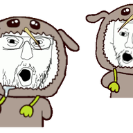 2soyjaks animated clothes dance glasses hoodie keffals kiwifarms open_mouth soyjak stubble variant:two_pointing_soyjaks wiggler // 600x340 // 187.1KB