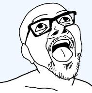 cross_eyed ear excited fixed glasses looking_up mustache open_mouth series:remastered_soyjaks soyjak stubble template tongue transparent_background variant:stresscasts // 528x534 // 23.0KB