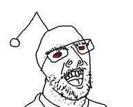 antenna clothes glasses open_mouth red_eyes reddit soyjak stubble tongue variant:stresscasts // 571x457 // 14.6KB