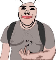 antenna backpack bug cockroach fat gynaecomastia midwit mutt subvariant:impish_amerimutt // 843x896 // 76.0KB