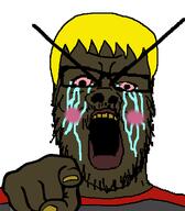 angry award bald big_eyebrows black_skin blond bloodshot_eyes blush brown_skin crying glasses hair hand large_eyebrows lips lipstick meta:leaky mustache nails nate nigger open_mouth pink_eyes pointing pointing_at_viewer selfish_little_fuck sharty soyjak soyjak_party soyteen stubble subvariant:hunky_twink_sex_machine tear template variant:a24_slowburn_soyjak white_background yellow_nails yellow_teeth // 454x520 // 24.4KB