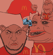 amerimutt amphibian black_sclera county democrat diploma election frog glasses graduate_cap holding_heart holding_object looking_at_you mcdonalds media_literacy nas:gigachad nas:pepe pepe_the_frog poll punisher_face red_shirt republican stubble subvariant:impish_amerimutt subvariant:impish_front subvariant:wholesome_soyjak variant:gapejak variant:impish_soyak_ears white_pupils // 1070x1116 // 266.8KB