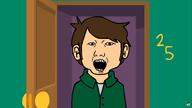 brown_hair clothes door drawn_background eddsworld house latino open_mouth soyjak variant:kuzjak white_skin // 1920x1080 // 365.1KB