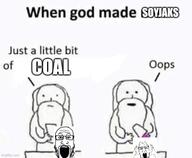 2soyjaks anti_ppp arm coal cup glasses god hand imgflip.com meme open_mouth people's_populist_press soyjak stubble text variant:markiplier_soyjak variant:ppp // 607x499 // 41.7KB