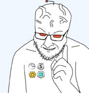 antenna big_forehead big_head glasses grin hand no_background orange_eyes pointing reddit reddit_gold reddit_platinum reddit_silver reddit_wholesome redditard smile smug stubble template variant:interjak vein // 962x1002 // 54.8KB