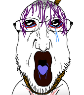 bald crying eyes glasses hanging hemorrhage kiss lips nigger nose open_mouth punisher_face purple_hair realistic red_eyes strangling stubble subvariant:broiler template tranny variant:coinjak variant:slurpjak // 663x748 // 53.2KB