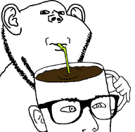 bald coffee drinking drinking_straw ear glasses hand holding_object liquid squinting straw stubble subvariant:impdrink variant:impish_soyak_ears variant:wercurywoison // 845x829 // 16.6KB
