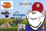 benjamin_harrison clothes corn ear flag flag:Indiana football hat hoosier indiana indianapolis_colts irl_background meta:tagme peyton_manning rock sandwich smile soyjak stubble text variant:gapejak variant:impish_soyak_ears wind_turbine wink // 900x600 // 700.0KB