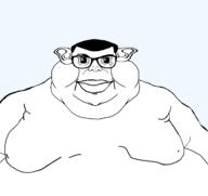 closed_mouth ear fat glasses hair lips mutt series:muttverse subvariant:branigger template variant:brandon variant:meximutt // 1674x1582 // 278.1KB