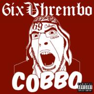 6ix9ine 6ixϪhrembo album_cover clothes cobbo glasses gummo hair hat music open_mouth soyjak stubble text thrembo variant:cobson // 752x752 // 464.1KB