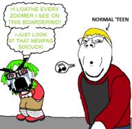 4chan angry anime clothes comic crying hair nate open_mouth soyjak subvariant:wholesome_soyjak traced variant:gapejak whistling yotsoyba // 736x716 // 44.3KB