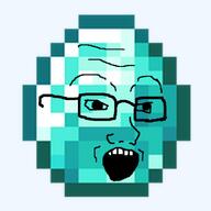 diamond diamond_(minecraft) eyes face minecraft mouth mouth_open new_diamond_texture nose transparent_background variant:soyak wrinkles // 1440x1440 // 308.6KB