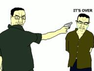 2soyjaks asian closed_eyes closed_mouth clothes crying ear execution firearm glasses green_shirt gun hair holding_gun holding_object holding_revolver imminent_death its_over revolver saigon_execution smile smirk smug text variant:chudjak vietnam vietnam_war vietnamese white_background yellow_skin // 747x569 // 417.6KB