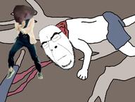 animated baby behead beheaded beheading black_glasses black_skin blood blue_pants closed_eyes closed_mouth dance dead dead_nigger_baby dnb dnb_won ear ext=gif eyebrows eyeglasses eyes gangnam_style glasses grey_shorts machete machette mouth no_shirt nose stubble variant:cobson white_skin // 1020x768 // 929.7KB