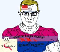 That_Bisexual_Nationalist(namefaggot_failtroll) a10_eyes aryan bisexual blond blue_eyes book communist_israel female flag:bisexual_pride_flag flag:communist_israel flag:israel girl glasses holding_book holding_object israel judaism long_nose queen_of_spades refugees_welcome subvariant:chudjak_front subvariant:muscular_chud tattoo trotsky trotskyism variant:chudjak women // 1059x929 // 204.1KB