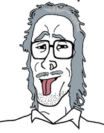 einstein gray_hair grey_hair mustache nose_piercing nose_ring silver_hair variant:mulletjak // 838x1072 // 27.9KB