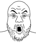 angry fat heelvsbabyface open_mouth soyjak stubble template variant:heelvsjak // 644x800 // 13.9KB