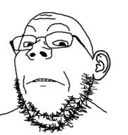 ear frown glasses soyjak stubble variant:gapejak // 686x726 // 125.2KB
