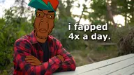 bench boyfriend_(friday_night_funkin') brown_skin flannel fnf_pedo forest friday_night_funkin' gooner irl_background pedophile subvariant:chudplier trend:slopjak variant:markiplier_soyjak youtube_thumbnail // 1280x720 // 736.9KB