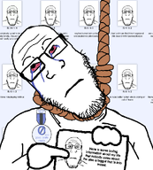 ack award badge bloodshot_eyes closed_mouth crying hand hanging meta:variant_get neutral neutralplier_award noose paper pointing rope sign subvariant:neutralplier suicide text variant:markiplier_soyjak white_skin // 900x1000 // 191.6KB