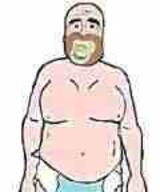 baby binky caca diaper doll_(user) glasses low_quality low_resolution pacifier small_eyes soyjak stubble variant:unknown // 120x144 // 1.9KB