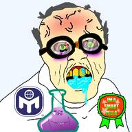 award brain drool face glasses high_iq iq mensa messy_hair science scientist variant:feraljak variant:impish_soyak_ears white_shirt white_skin // 1025x1025 // 341.0KB
