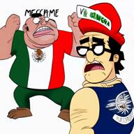 belly fart fat female gas goblino luma meta:ai_generated mutt obese running satoko_houjou(namefag) scared soyboy soyjak subvariant:meximutt variant:impish_soyak_ears variant:meximutt variant:soytan walfas // 1024x1024, 5s // 2.4MB