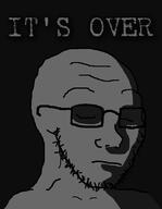 closed_mouth glasses grey its_over shadow soyjak stubble text variant:soyak // 734x947 // 110.1KB