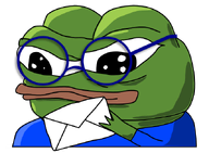 amphibian apu blue_shirt closed_mouth clothes frog glasses green_skin letter lips nas nas:pepe pepe pepe_the_frog subnas:apu transparent_background // 662x487 // 103.0KB