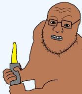 bald bbc black_skin glasses holding_object holding_object_with_two_hands holding_vibrator no_tank_top stubble two_handed variant:hankerjak vibrator why_am_i_uploading_this // 1254x1440 // 39.8KB