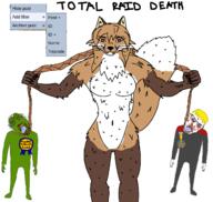 bp_(tranny_board) ack averi award blood buff filter frog hanging holding_object holding_rope nate pepe raid variant:bernd variant:feraljak // 1300x1231 // 194.3KB