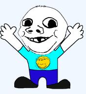 baby child deformed full_body hair hand hands_up happy kid shoe smile subvariant:nathaniel subvariant:wholesome_soyjak sun variant:gapejak // 852x930 // 45.5KB